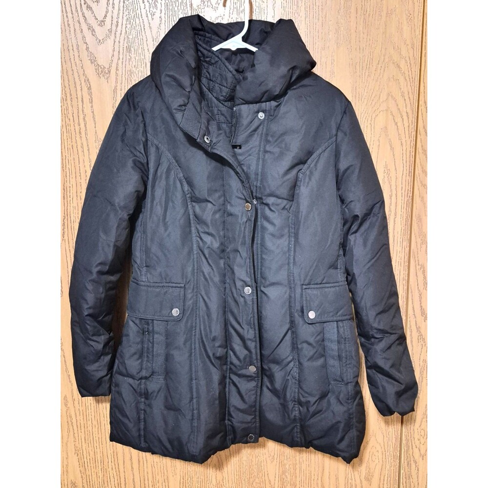 Fleet Street Women's Black Winter Ultra Warm Down Puffer Jacket Coat Pockets S